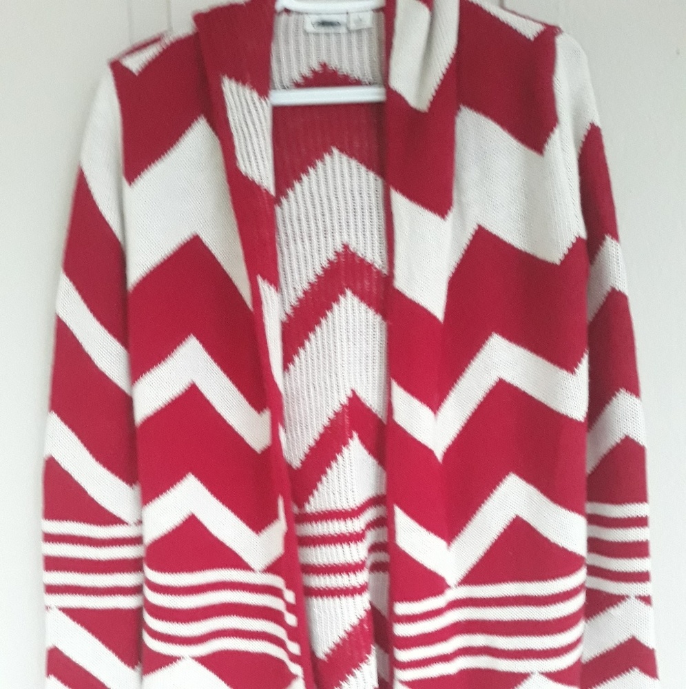 Sweater Cardigan w/Hoodie Sz Small